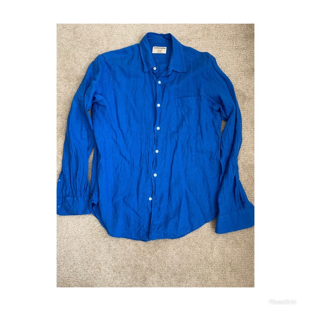 Linen Men’s shirt in Size Medium